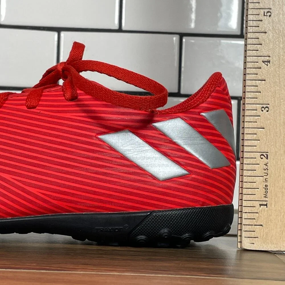 adidas Nemeziz 19.4 TF J Soccer Shoes Youth Boys Size 5.5 Red Futbol Sneakers